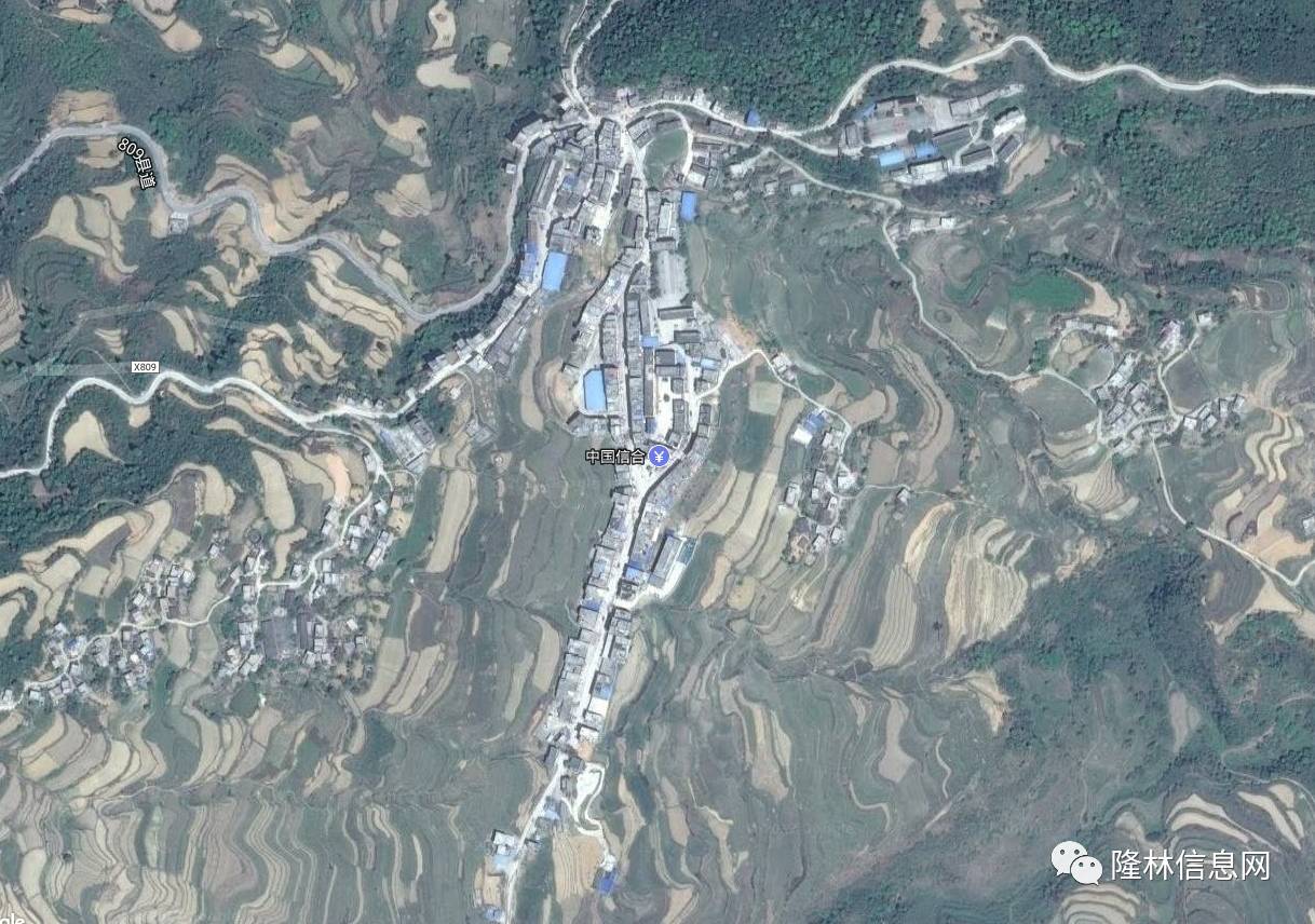 隆林16个乡镇卫星地图哪个最美呢隆林信息网