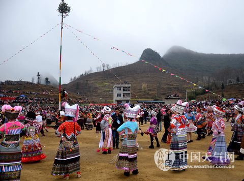 冷空气挡不住隆林跳坡 - 广西 -中国天气网
